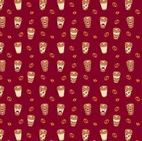 Coffee Cup Background Pattern vector