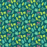 Aesthetic Leaves Pattern Background vector