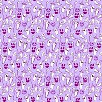 Ghost Cartoon Pattern Background vector