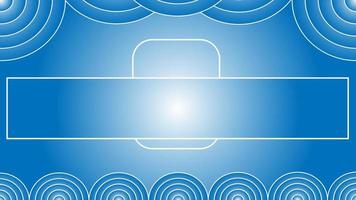 Abstract modern hipster futuristic graphic blue background with wave vector