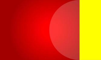 Yellow and red abstract shape with minimal background vector