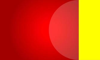 Yellow and red abstract shape with minimal background vector