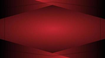 Abstract banner background with red shapes frame vector