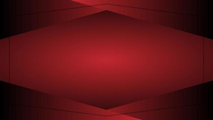 Abstract banner background with red shapes frame