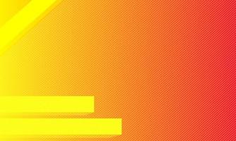 Abstract rectangle shapes with yellow and orange gradient background vector