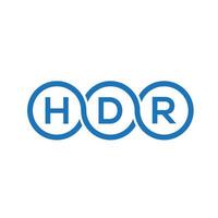 HDR letter logo design on white background. HDR creative initials letter logo concept. HDR letter design. vector