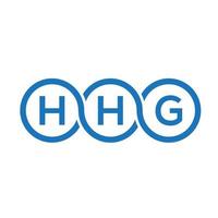 . concepto de logotipo de letra de iniciales creativas hhg. hhg letter design.hhg carta diseño de logotipo sobre fondo blanco. concepto de logotipo de letra de iniciales creativas hhg. diseño de letras hhg. vector