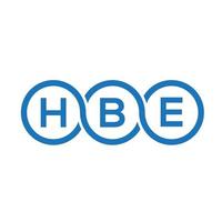 HBE creative initials letter logo concept. HBE letter design.HBE letter logo design on white background. HBE creative initials letter logo concept. HBE letter design. vector