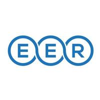 EER letter logo design on black background.EER creative initials letter logo concept.EER vector letter design.