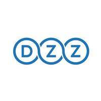DZZ letter logo design on black background.DZZ creative initials letter logo concept.DZZ vector letter design.
