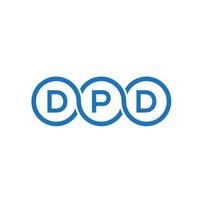 DPD letter logo design on black background.DPD creative initials letter logo concept.DPD vector letter design.