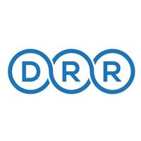 DRR letter logo design on black background.DRR creative initials letter logo concept.DRR vector letter design.
