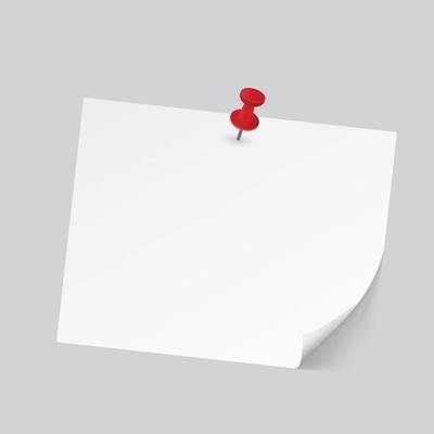 Stick note paper art style with Isolate on background