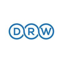 DRW letter logo design on black background.DRW creative initials letter logo concept.DRW vector letter design.