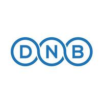 DNB letter logo design on black background.DNB creative initials letter logo concept.DNB vector letter design.