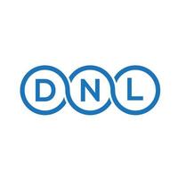 DNL letter logo design on black background.DNL creative initials letter logo concept.DNL vector letter design.