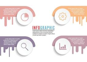 Abstract infographics number options template. Vector illustration. can be used for workflow layout, diagram, business step options, banner, web design