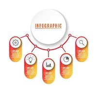 Abstract infographics number options template. Vector illustration. Can be used for workflow layout, diagram, business step options, banner, web design.