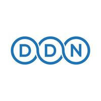 diseño de logotipo de letra ddn sobre fondo negro.ddn iniciales creativas concepto de logotipo de letra.diseño de carta vectorial ddn. vector