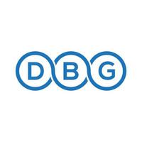 DBG letter logo design on black background.DBG creative initials letter logo concept.DBG vector letter design.