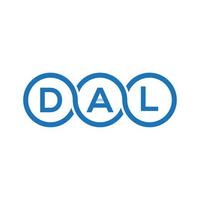DAL letter logo design on black background.DAL creative initials letter logo concept.DAL vector letter design.