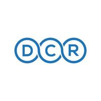 DCR letter logo design on black background.DCR creative initials letter logo concept.DCR vector letter design.
