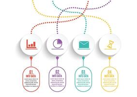 Infographic design vector and marketing icons can be used for workflow layout, diagram, annual report, web design. Business concept with 4 options, steps or processes.