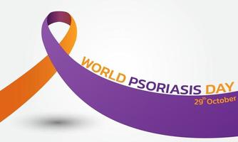 World Psoriasis Day concept. vector