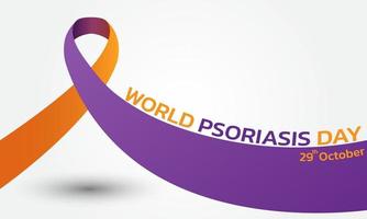 concepto del día mundial de la psoriasis. vector