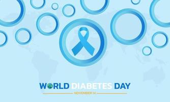 día mundial de la diabetes. vector