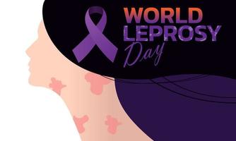 Vector illustration on the theme of World Leprosy Day