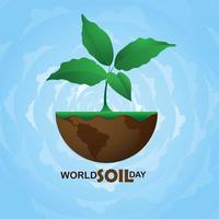 World Soil Day Design Vector Illustration for Poster Background and Banner Design