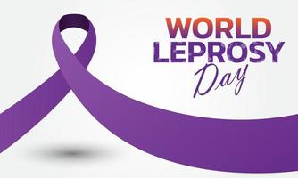 Vector illustration on the theme of World Leprosy Day