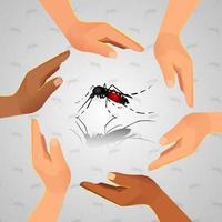 World malaria day concept design for malaria day. vector