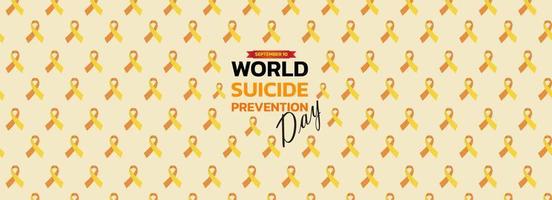 World Suicide Prevention Day concept. vector