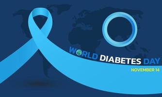 día mundial de la diabetes. vector