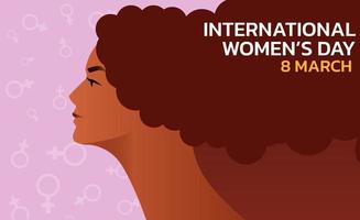 día Internacional de la Mujer. ilustración vectorial de mujeres. vector