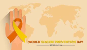 World Suicide Prevention Day concept. vector