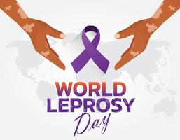 Vector illustration on the theme of World Leprosy Day