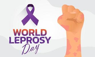 Vector illustration on the theme of World Leprosy Day