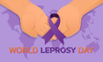 Vector illustration on the theme of World Leprosy Day