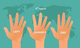 Happy Left-handers Day vector