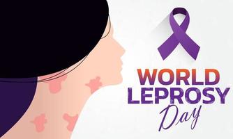 Vector illustration on the theme of World Leprosy Day