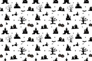 Halloween seamless pattern design vector