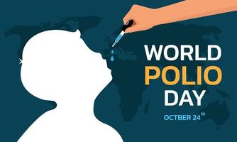 Vector illustration on the theme of world Polio day.