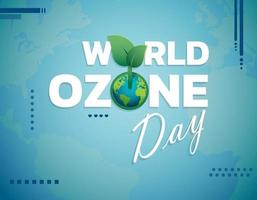 World Ozone Day Vector illustration for Poster, banner Design.