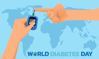 World Diabetes Day. vector