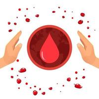 World Hemophilia day is observed every year on April 17, vector