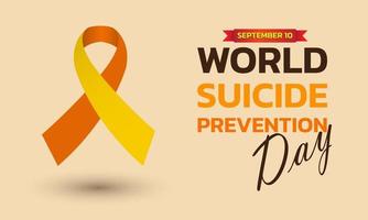 concepto del día mundial de la prevención del suicidio. vector