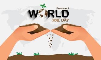 World Soil Day Design Vector Illustration for Poster Background and Banner Design